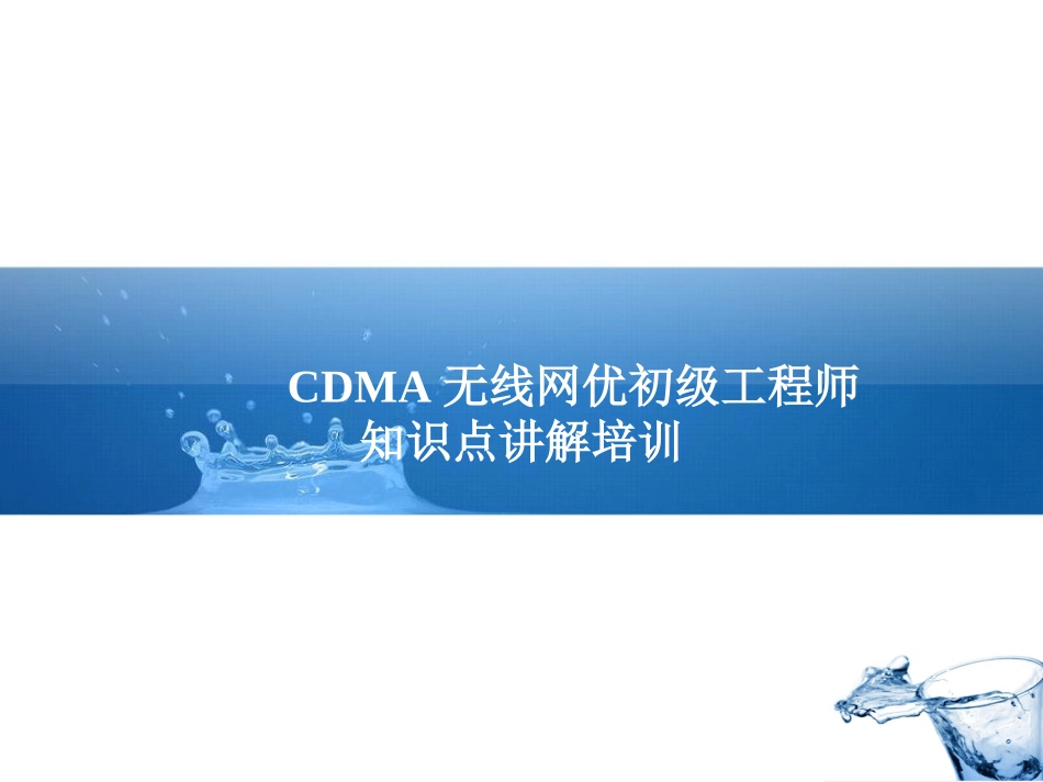 网优认证初级004-EV DO部分_第1页