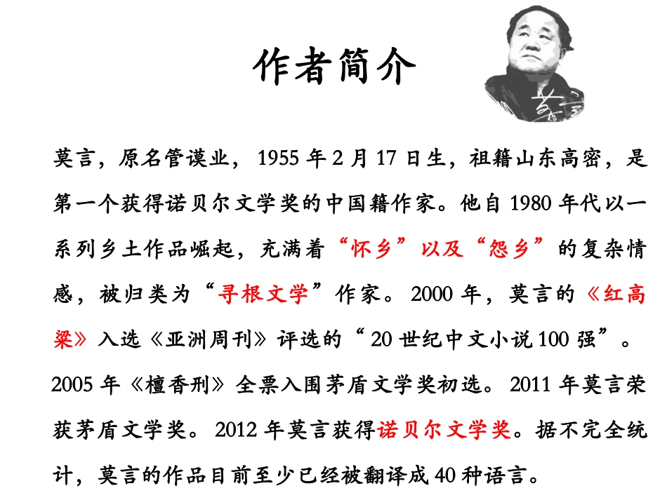 红高粱翻译鉴赏_第2页