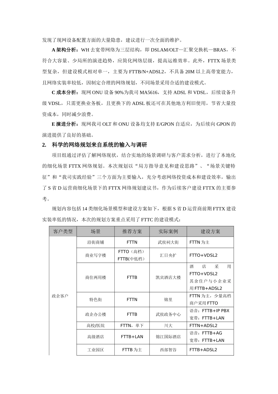 精细化看网讲网助力市场销售——S省D运营商接入网评估与规划项目案例_第2页
