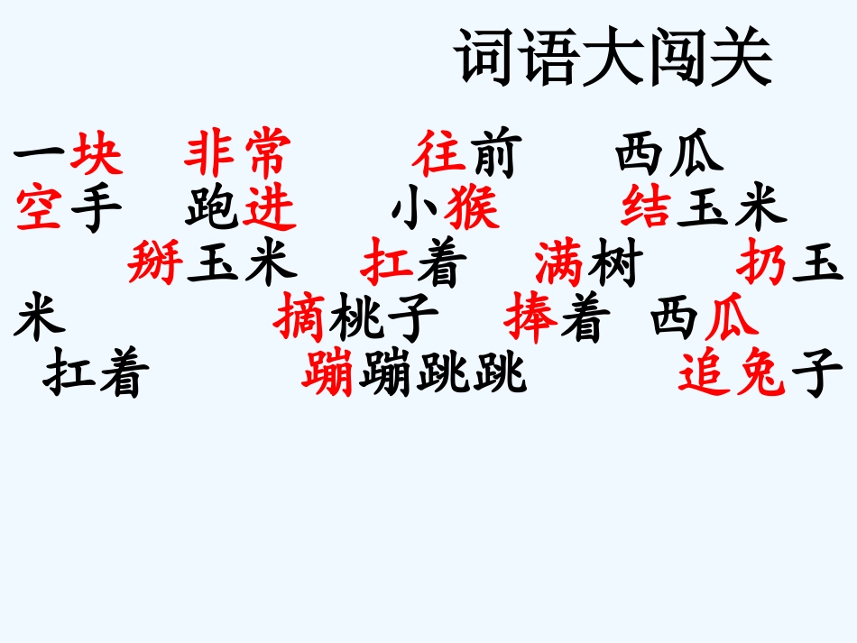 (部编)人教语文2011课标版一年级下册小猴子下山第二课时课件_第3页