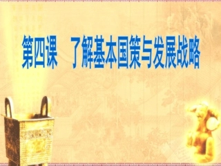 第四课 第一框  对外开放的基本国策