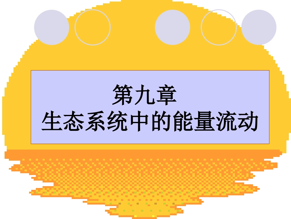 第十章 生态系统中的能量流动_第1页