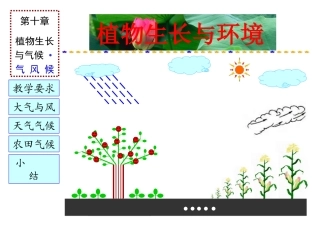 第十一章  植物生长与气候环境