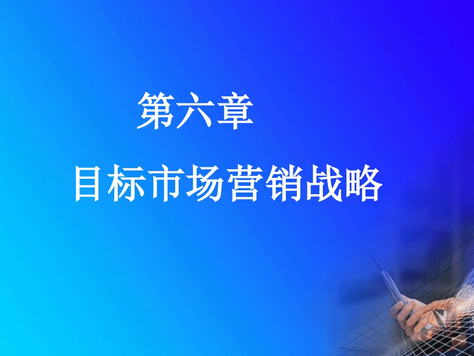 第六章  目标市场营销战略_第1页