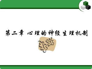 第二章心理的神经生理机制