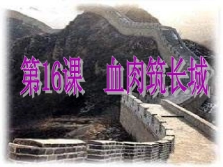 八年级历史---血肉筑长城--PPT课件