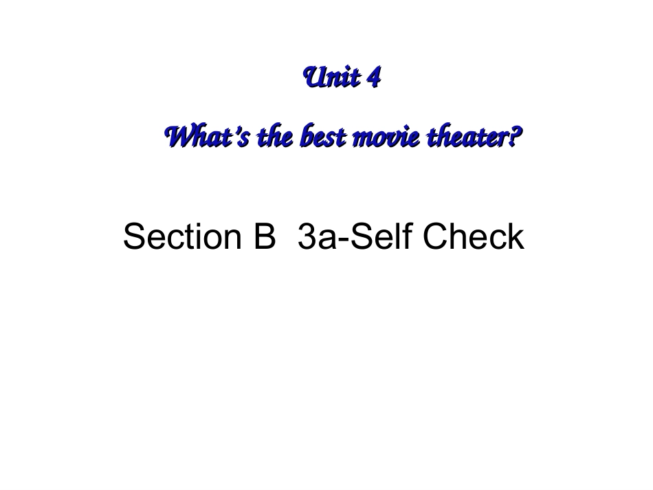 Period5U4sectionB(3a-self-check)_第1页