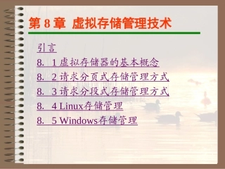 第8章 虚拟存储管理
