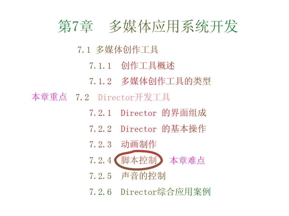 第7章 多媒体创作工具_第1页