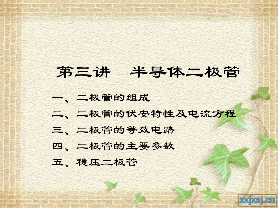 第3讲 半导体二极管_第2页