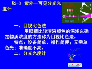 第2、3、4节 光度计、显色反应及应用