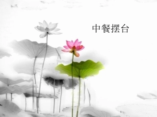 第27、28课时 中餐摆台