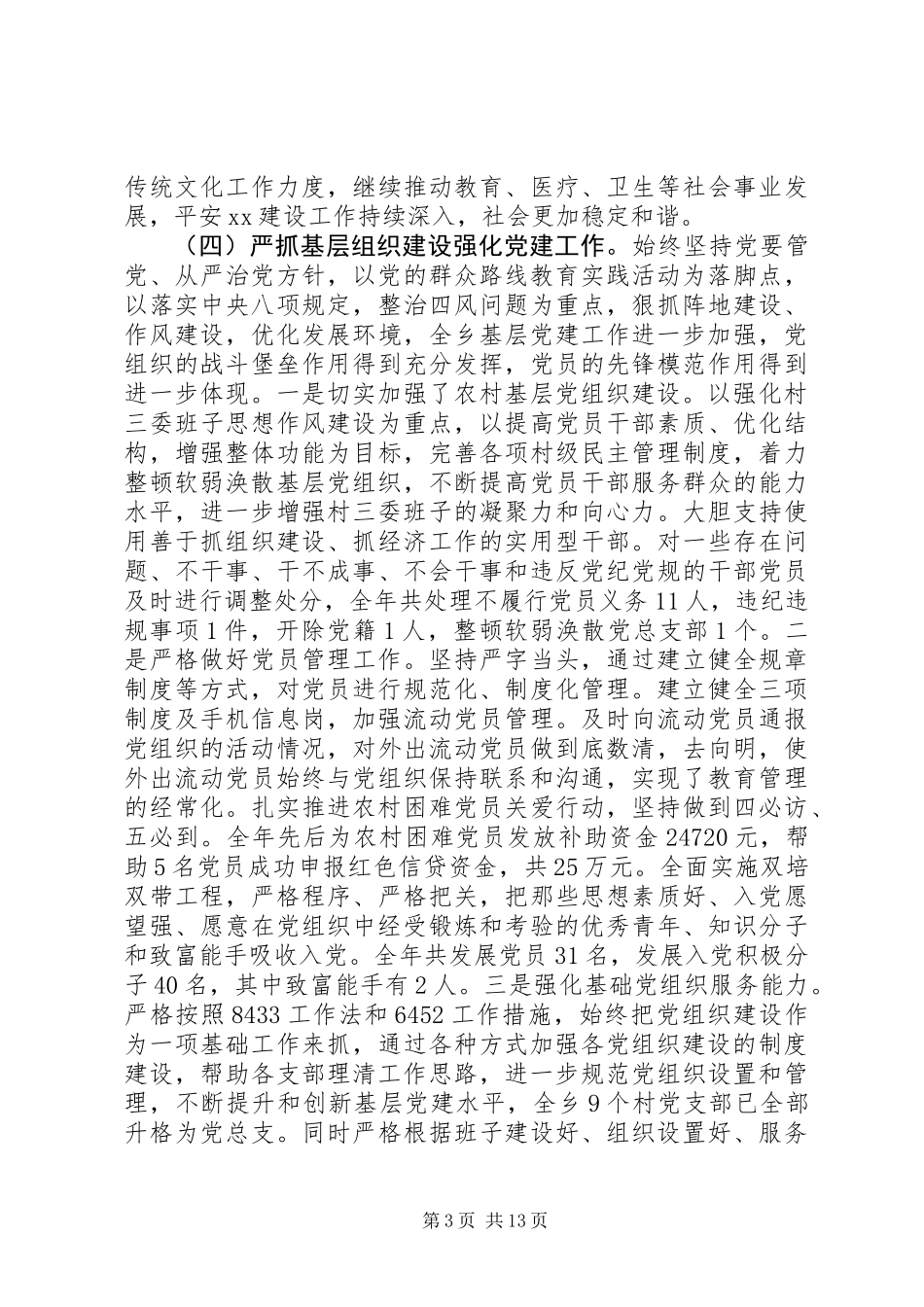 XX年党代会工作报告_第3页