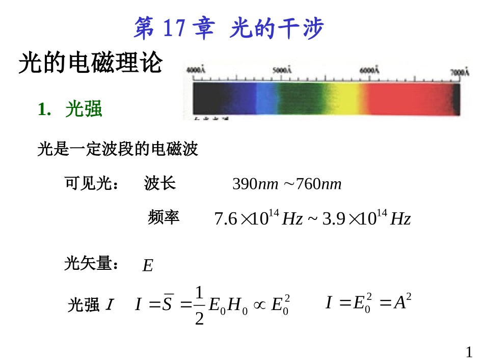 第17章光的干涉_第1页