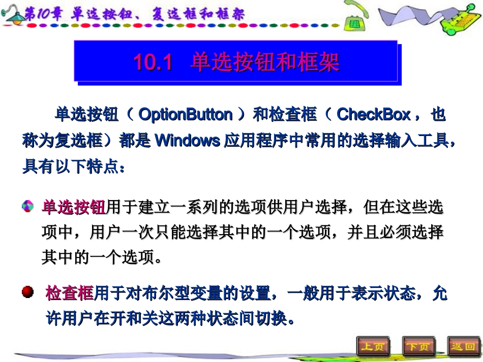 第10章 单选按钮、复选框和框架_第2页