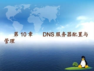 第10章   DNS服务器配置与管理