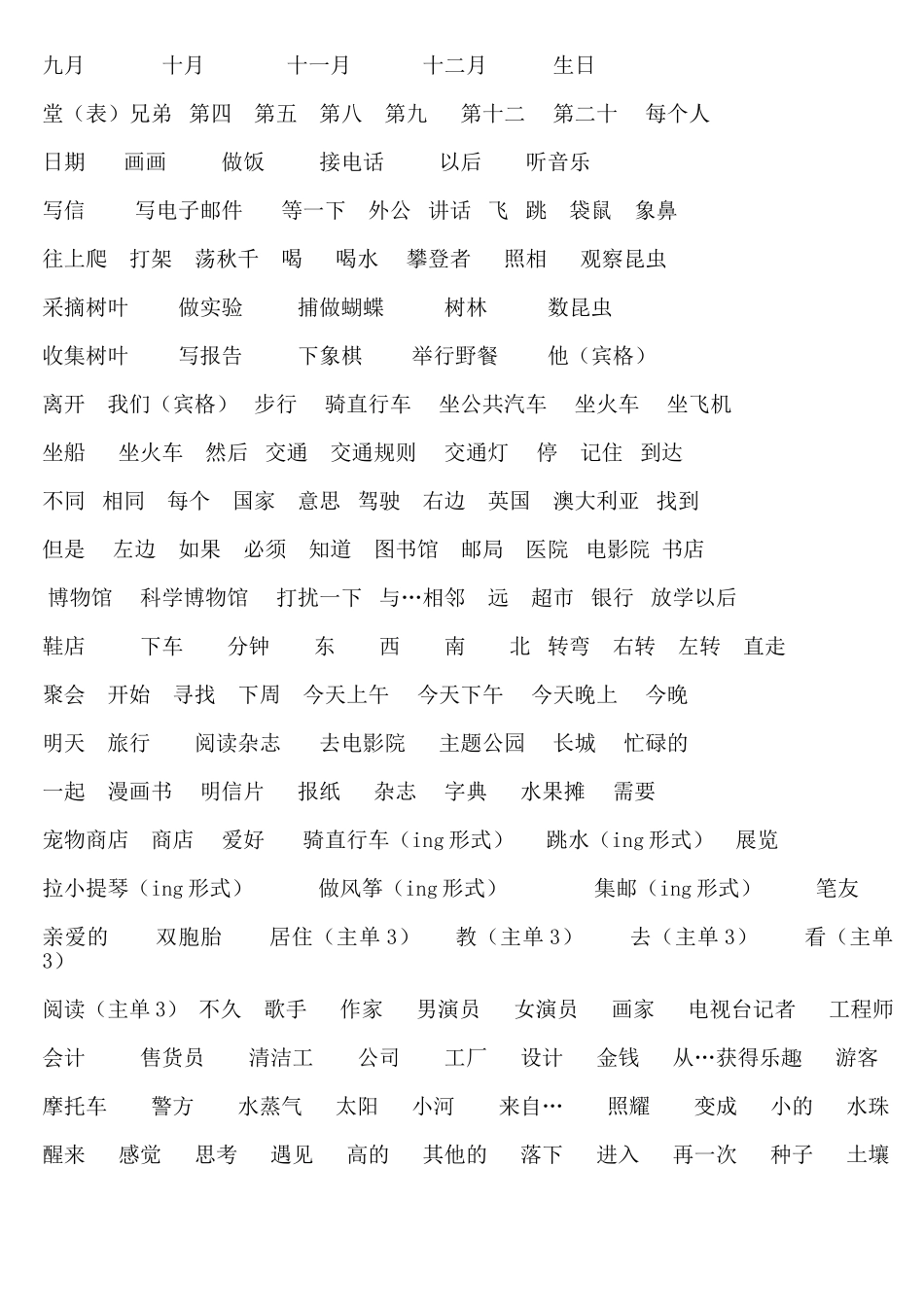 窗户    写字板    灯     画     门     地板    教室    许多的    我们的   同学_第3页