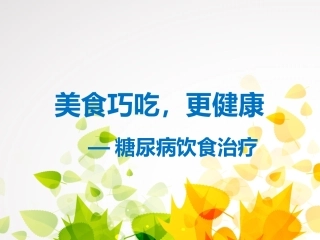 科普演讲-糖尿病饮食治疗