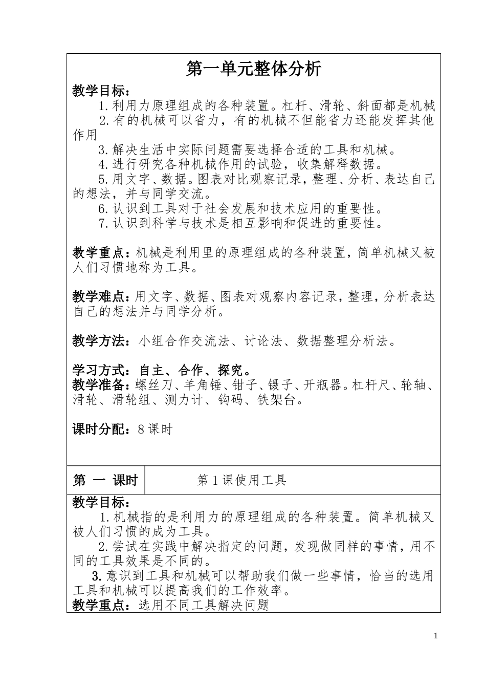 专科教案模板_第1页