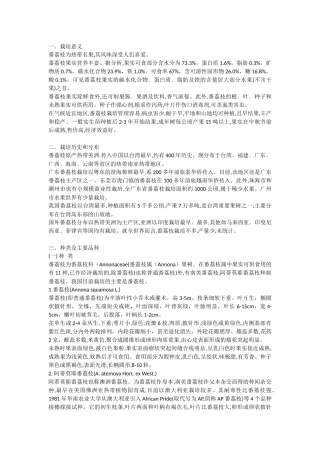 番荔枝栽培技术