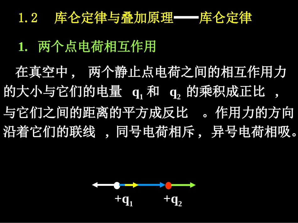 电磁学第1章--静止电荷的电场_第3页