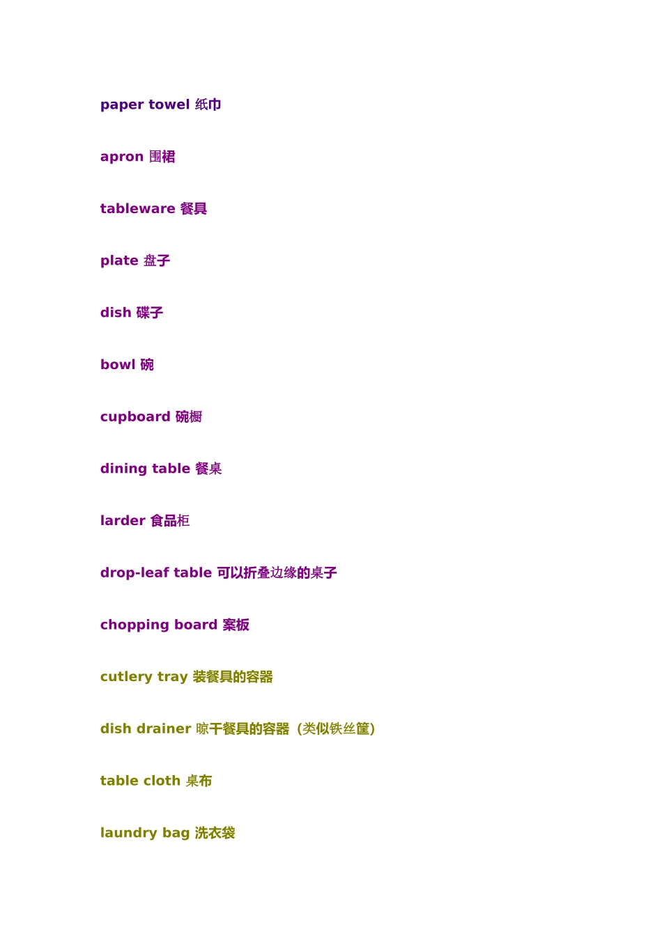 生活用品的单词_第2页