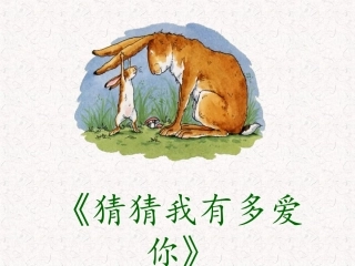 猜猜我有多爱你说课ppt