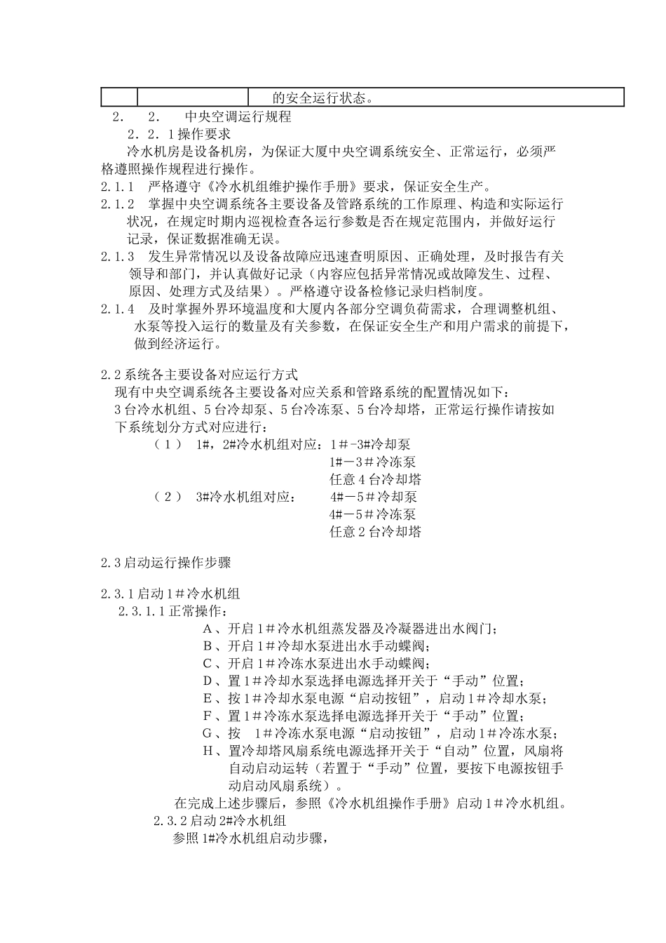 物业空调系统运行操作管理手册_第2页