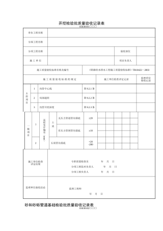 灌溉检验批质量验收记录