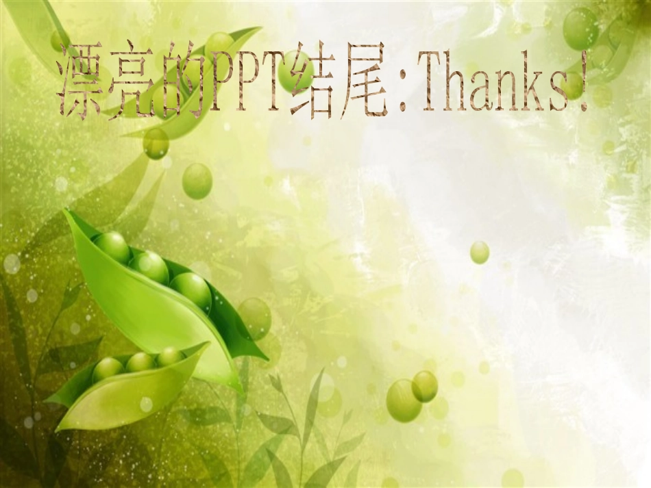 漂亮的PPT结尾_第1页