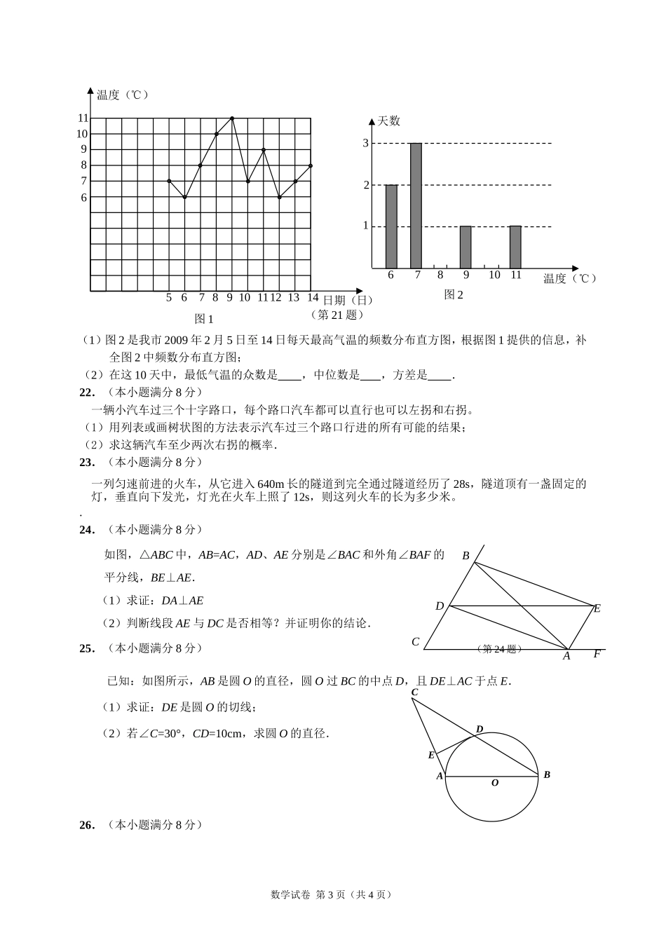 2015数学模拟试卷_第3页