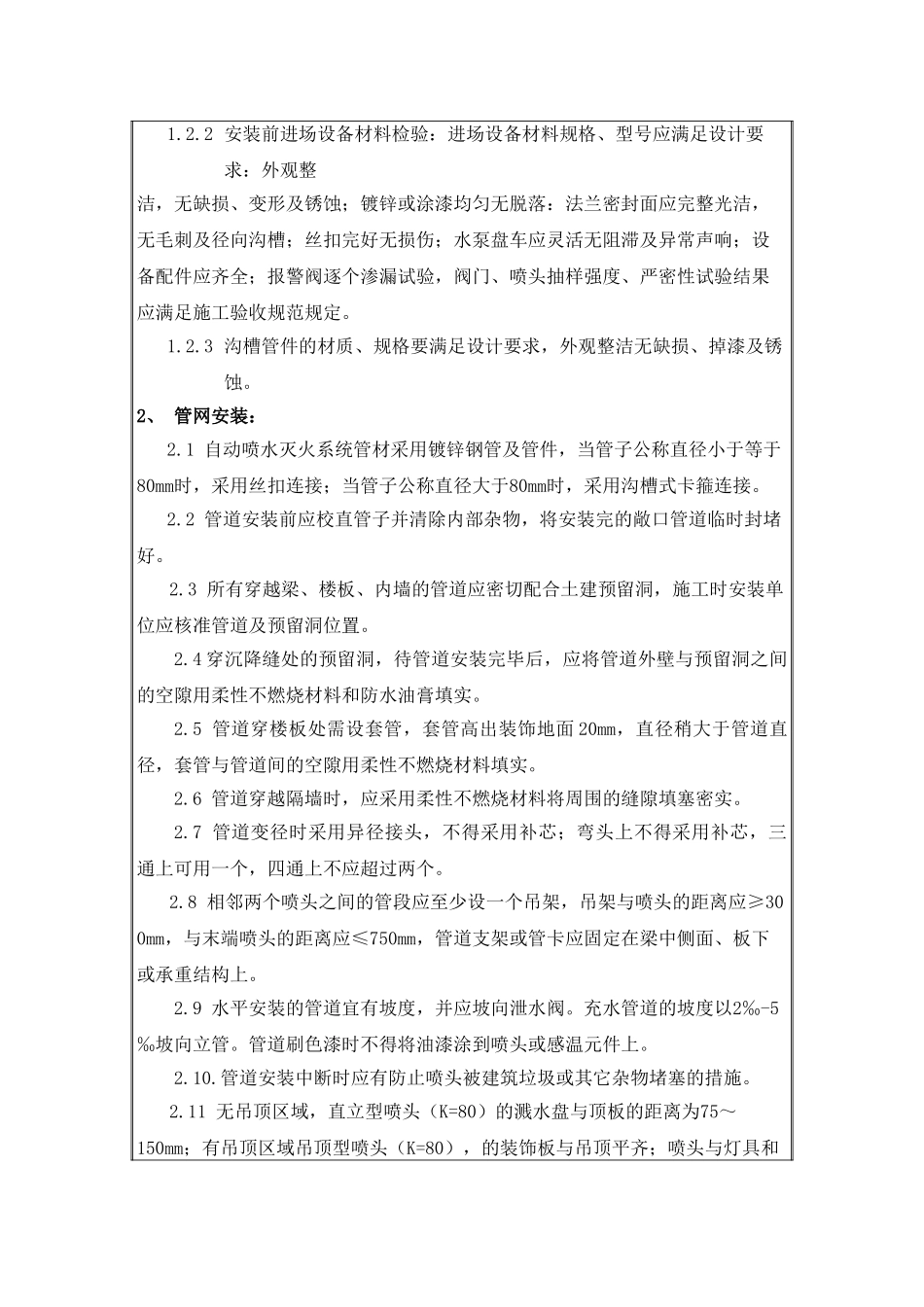 消防水喷淋系统技术交底_第2页