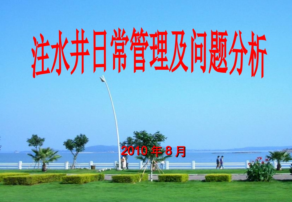 注水井日常管理及问题分析_第1页