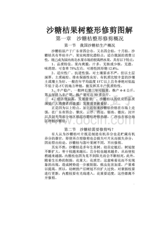 沙糖桔杏果树整形修剪图解