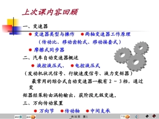 汽车原理与结构-驱动桥与差动器
