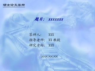 毕业论文答辩PPT经典模板,你的选择。