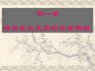 植物  生命周期