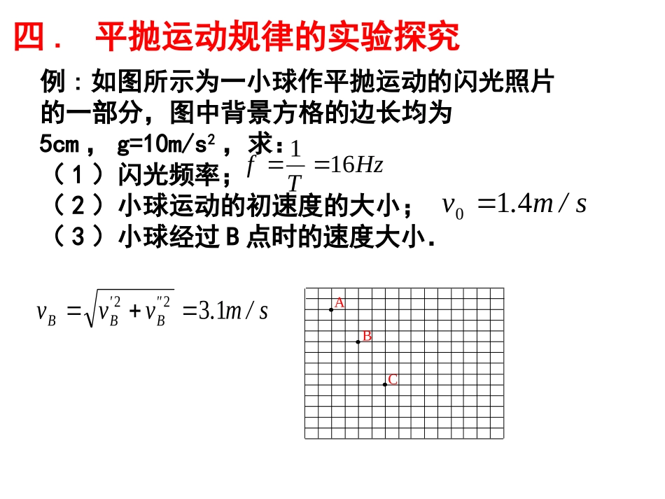 根据平抛运动轨迹求初速度_第1页