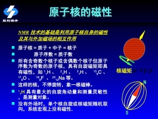 核磁共振技术摘要