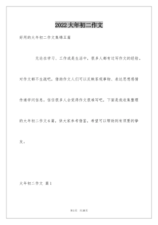 2024大年初二作文_20