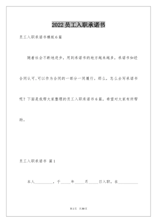 2024员工入职承诺书_43