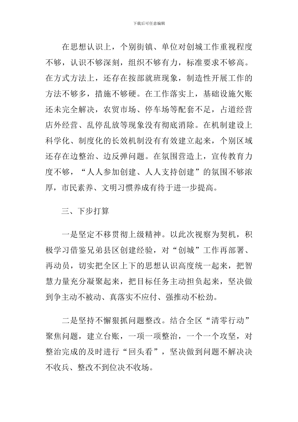 2024年X区文明城市创建工作情况汇报_第3页