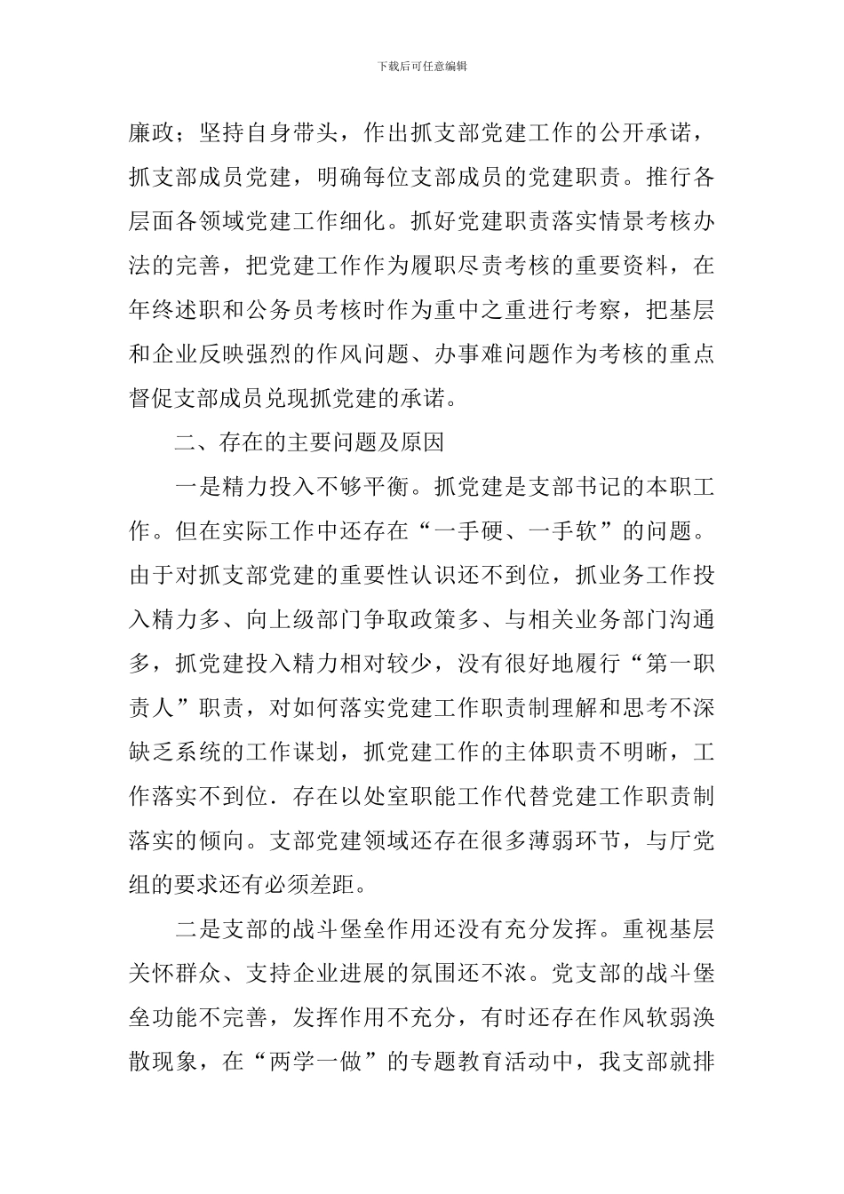 党支部书记半年述职报告_第3页