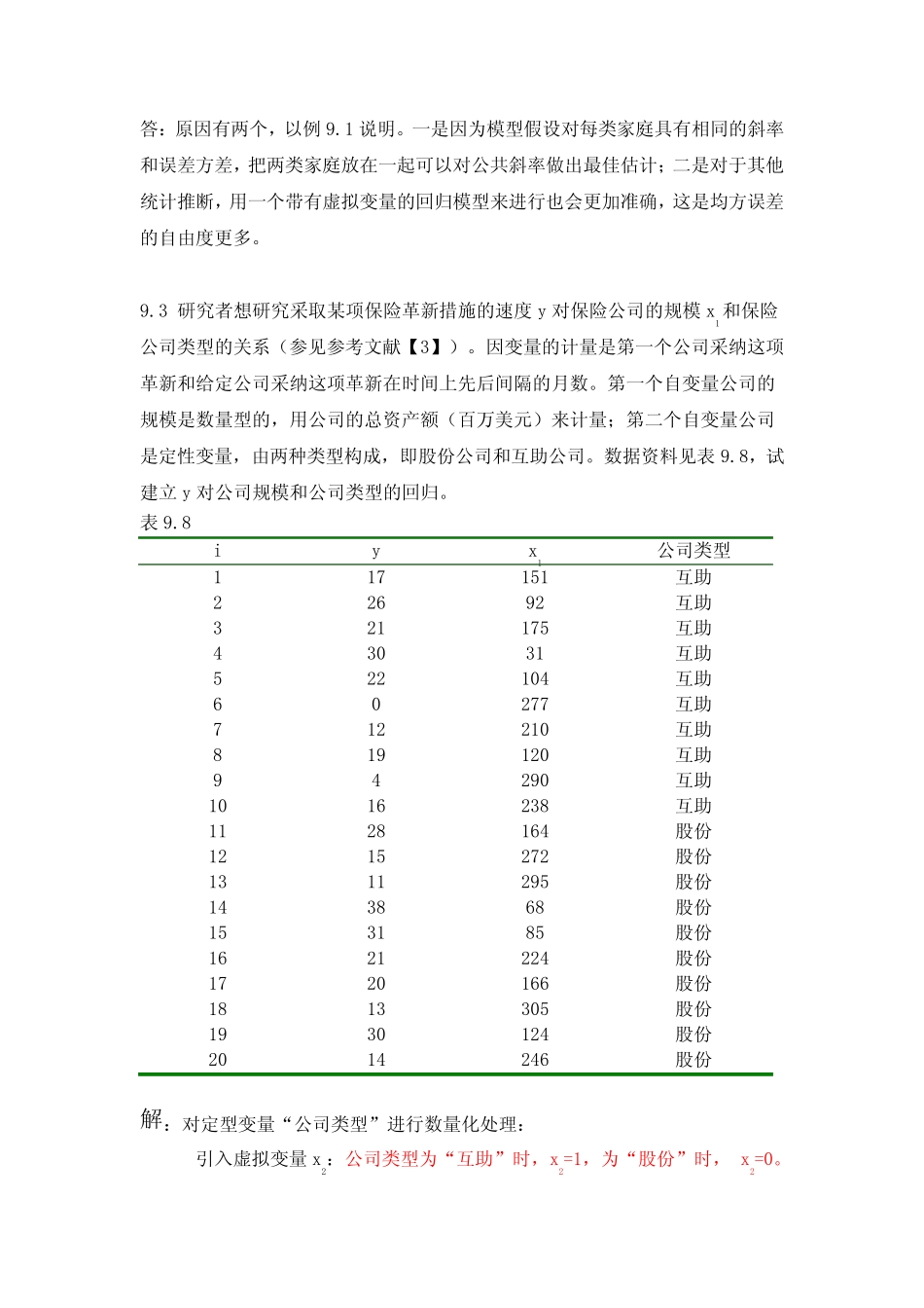 (完整)应用回归分析,第9章课后习题参考答案 _第2页