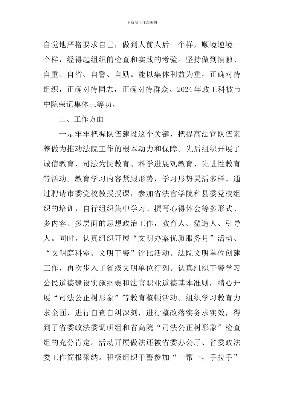 2024年法院个人工作总结范文_第2页