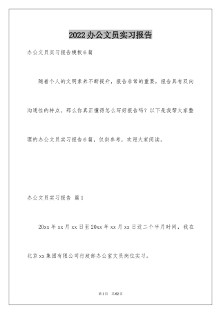 2024办公文员实习报告_8