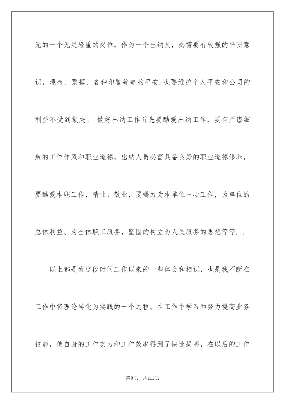 2024出纳述职报告_30_第3页