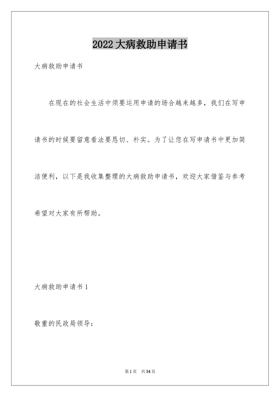 2024大病救助申请书_46_第1页