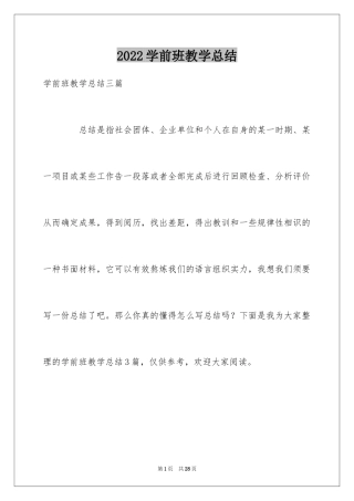 2024学前班教学总结_13