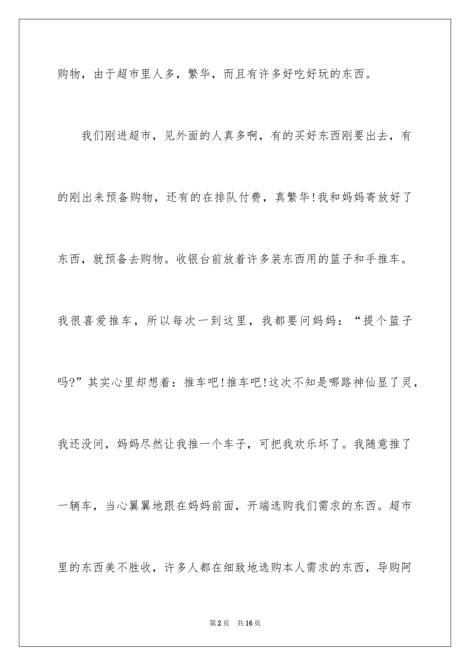 2024去超市买东西日记_第2页